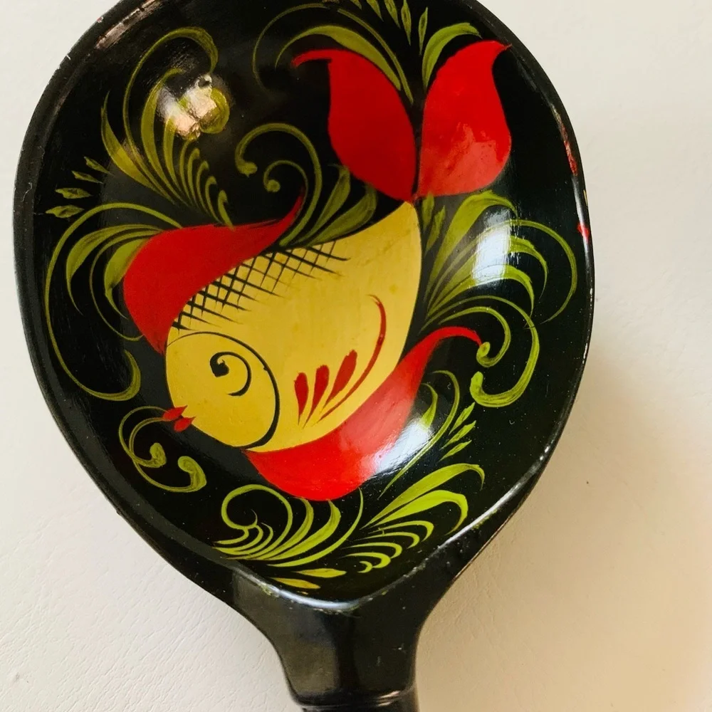 Hand painted wooden spoons